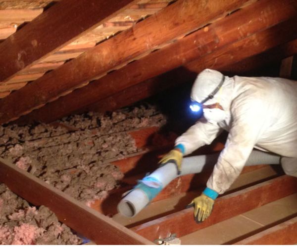 Insulation removal.